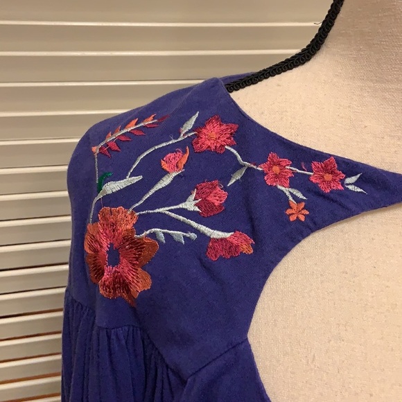 52. Free People Lita Top in Deep Blue - Picture 9 of 14